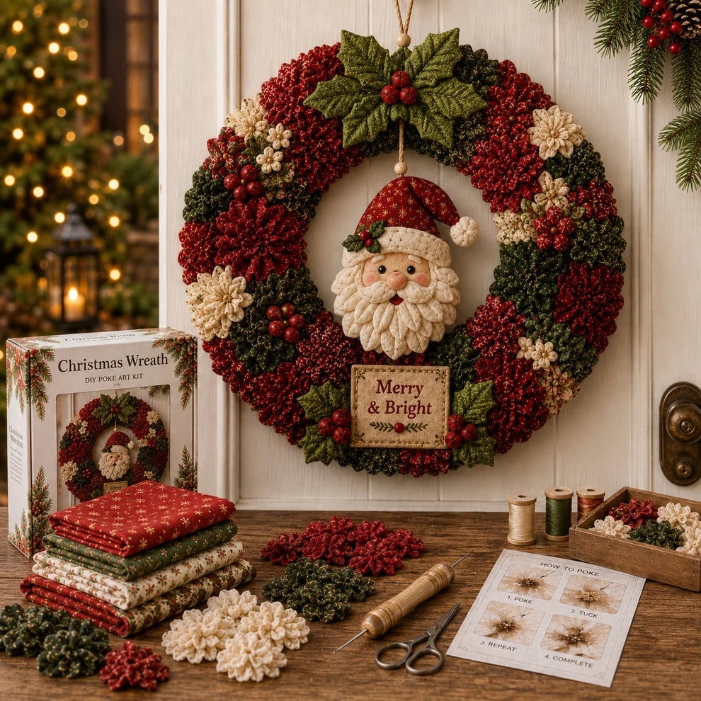 Evermont™ 3D Fabric Poke Wreath DIY Kit