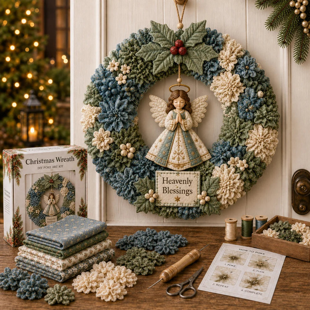Evermont™ 3D Fabric Poke Wreath DIY Kit