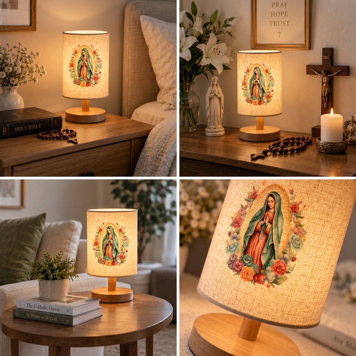 Divine Glow Virgin Mary Table Lamp